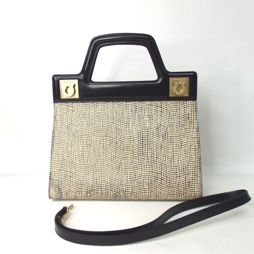 Salvatore Ferragamo Classic Top-Handle 2 way Shoulder Hangbag